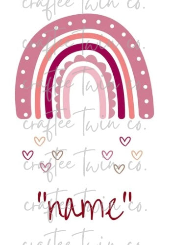 Editable Name Rainbow Print